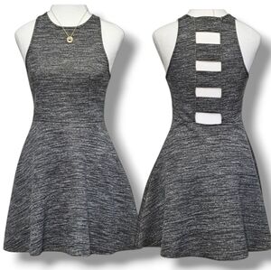 ABERCROMBIE & FITCH | HIGH NECK CUT-OUT MINI DRESS